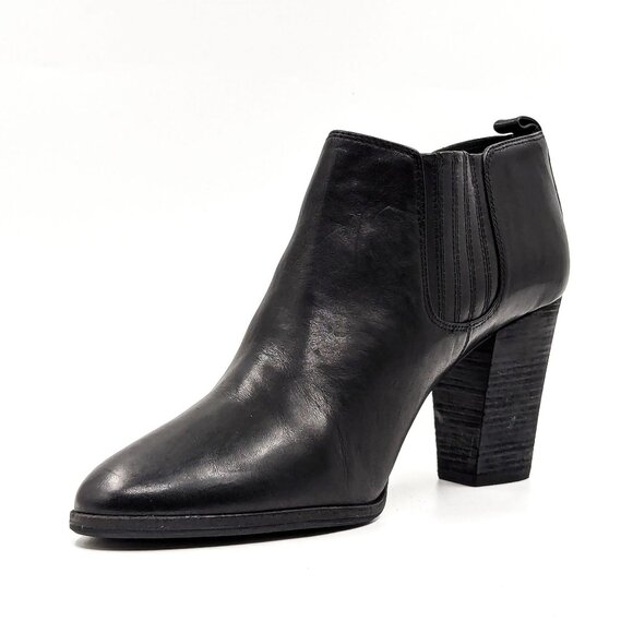 Michael Kors Women Black Leather Western Low Chelsea ankle boots size 11 - Picture 3 of 10